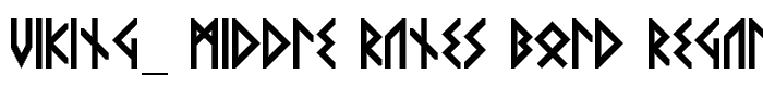 VIKING_ MIDDLE Runes Bold Regular font